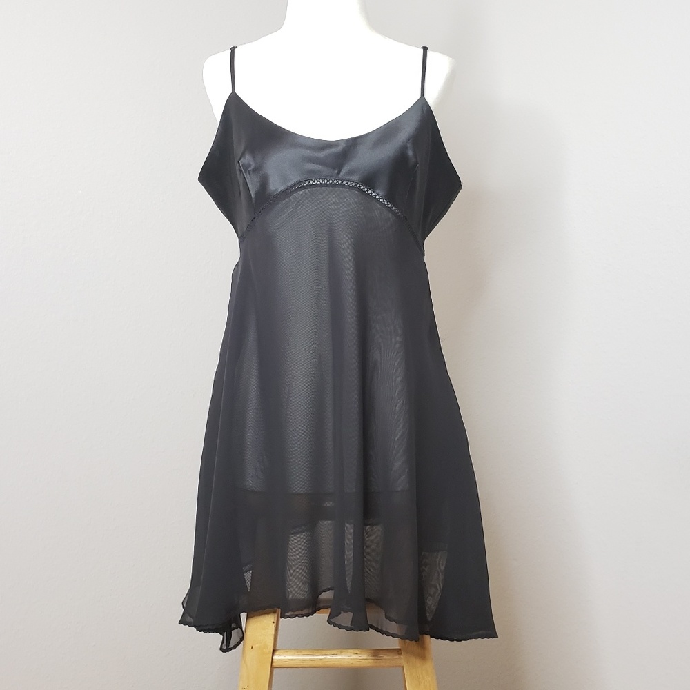 Black Victoria's Secret babydoll nightie sheer